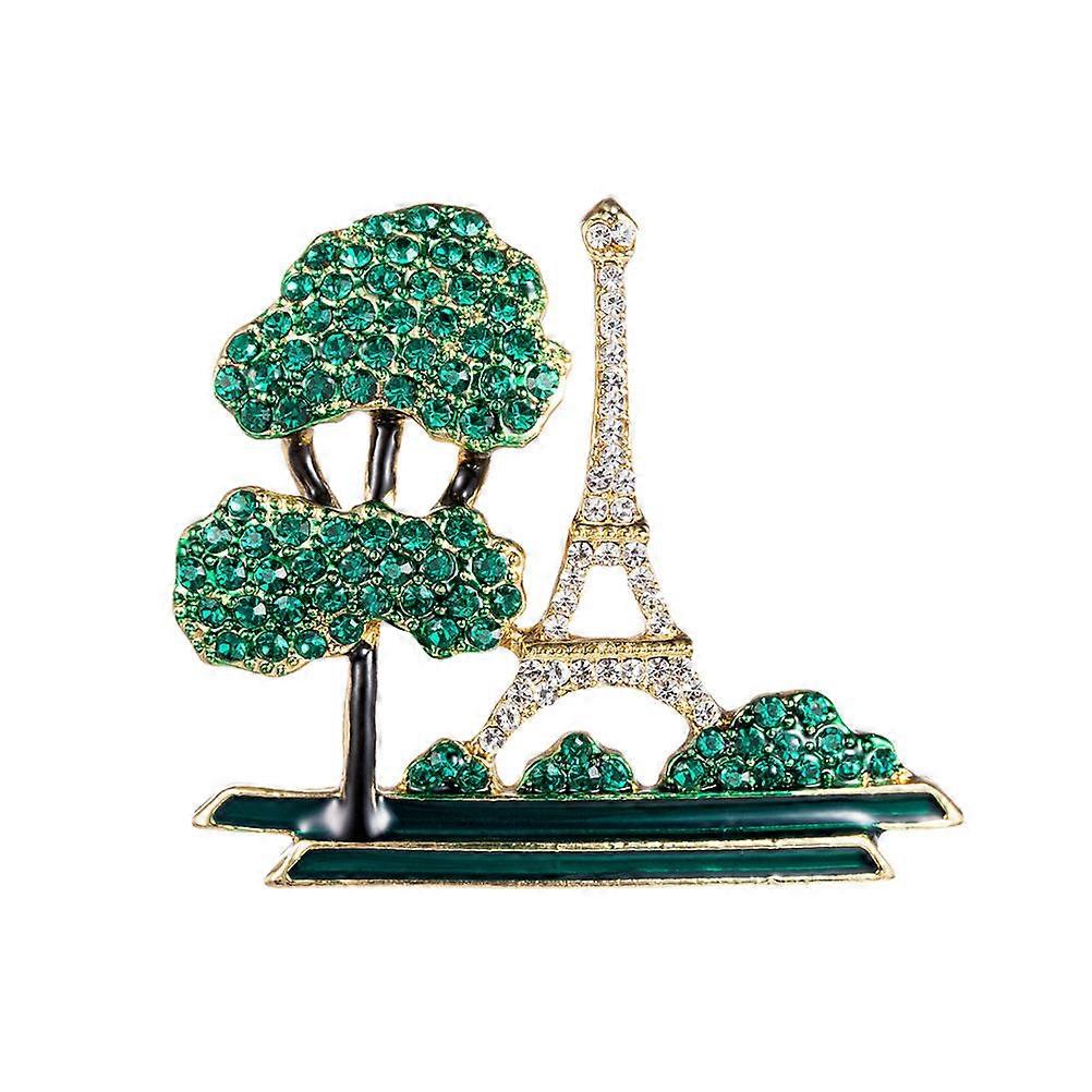 Breastpin Eiffel Tower Pattern Lapel Pin for Wearing Use 3Pcs