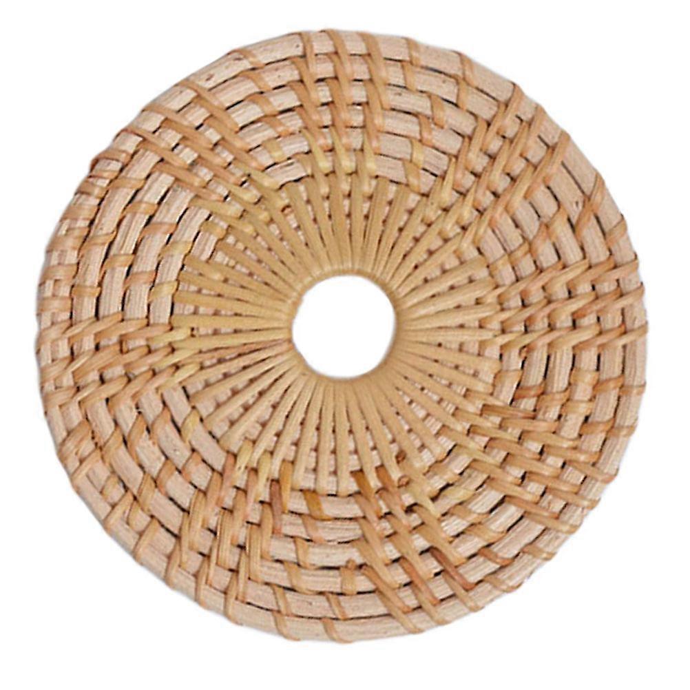 Heat Insulation Placemat Rattan Woven Coaster 24Pcs Practical Set