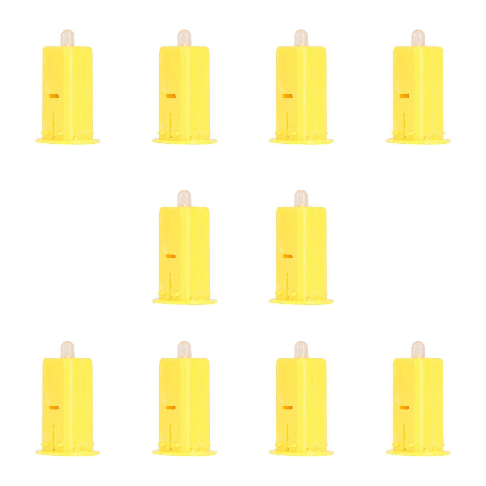 Yellow Light LED Paper Wicks Electronic Paper Lantern Wicks for Lighting Use 30Pcs