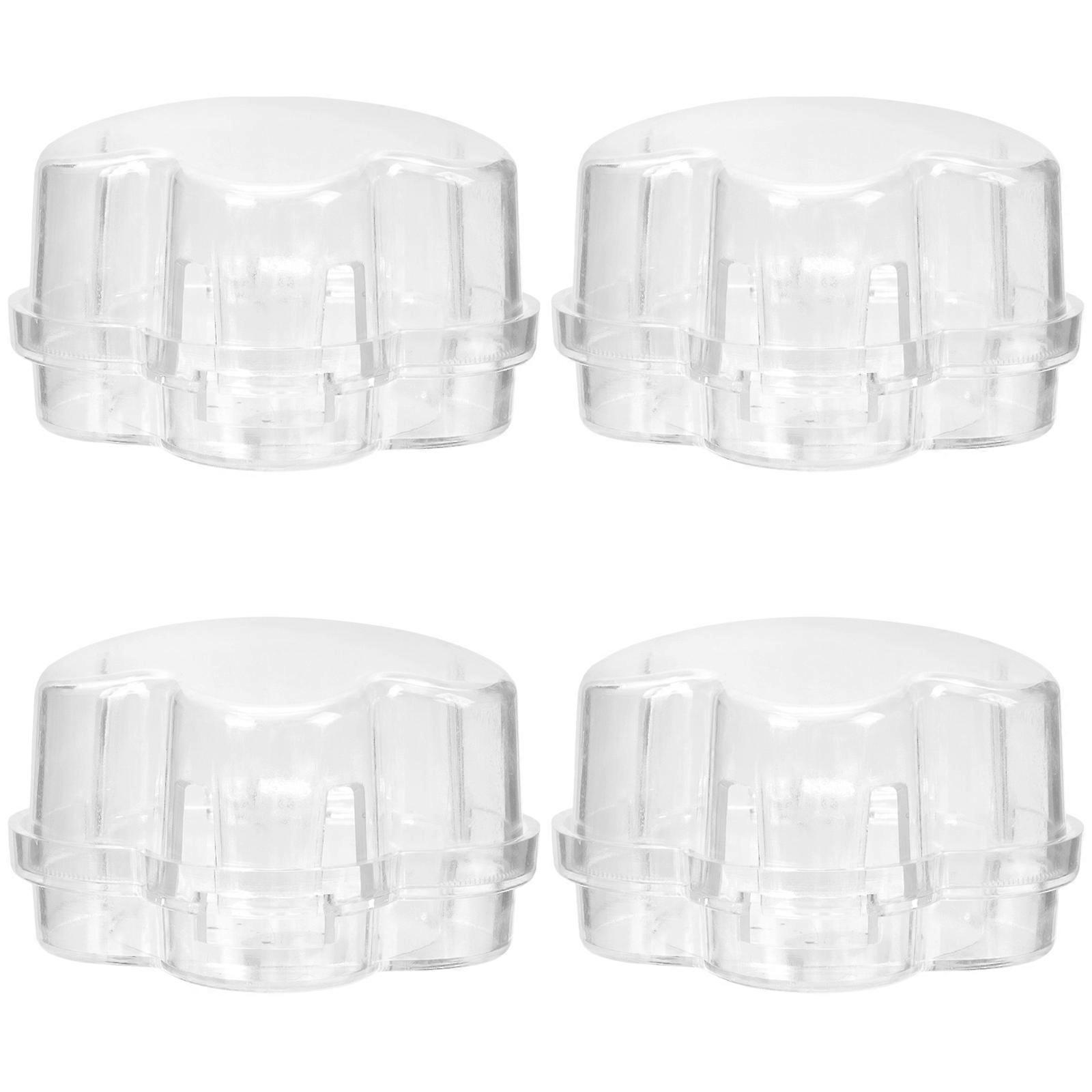 8Pcs Plastic Stove Knob Covers for Child Safety Transparent Replacement