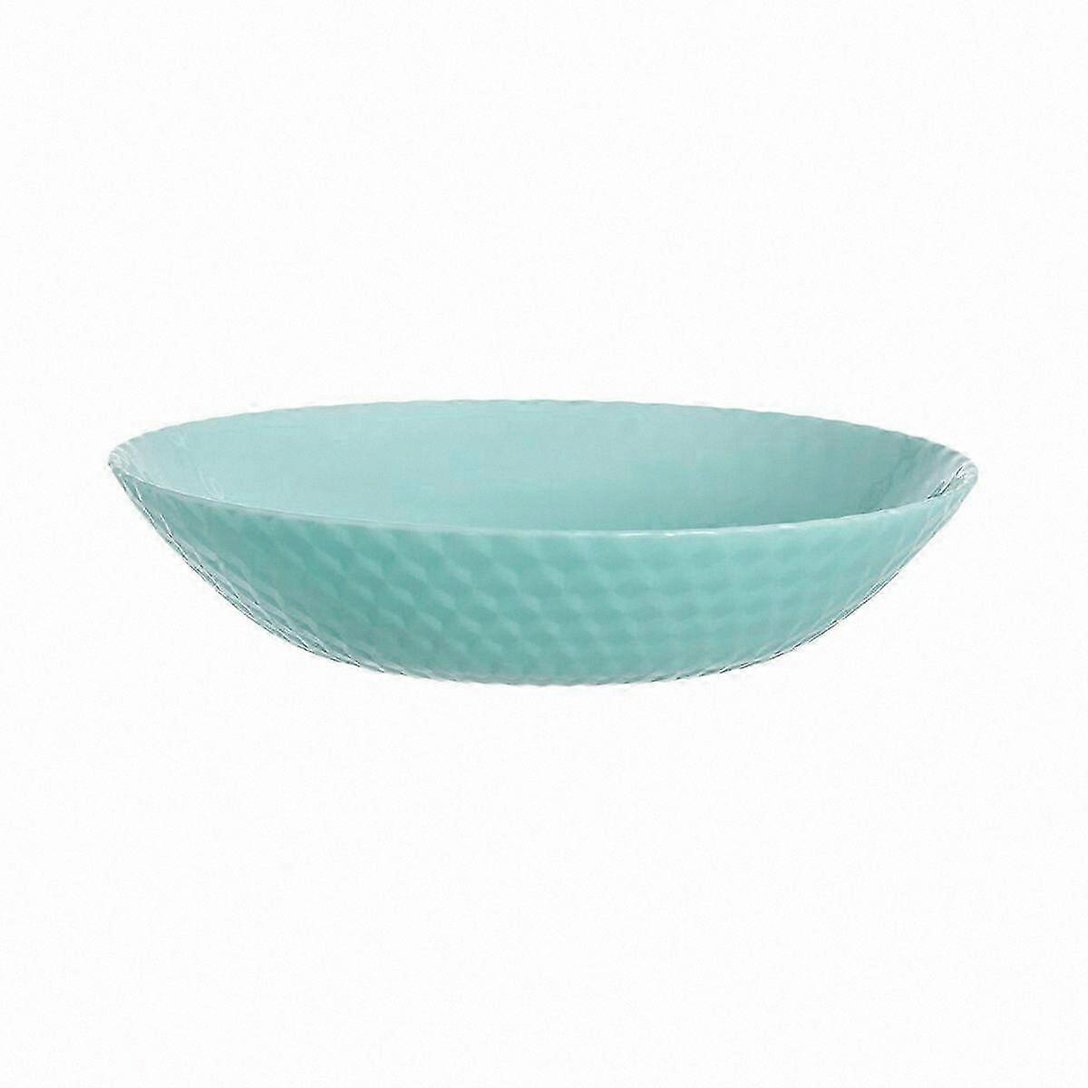 Turquoise Glass Deep Plate (20 cm)