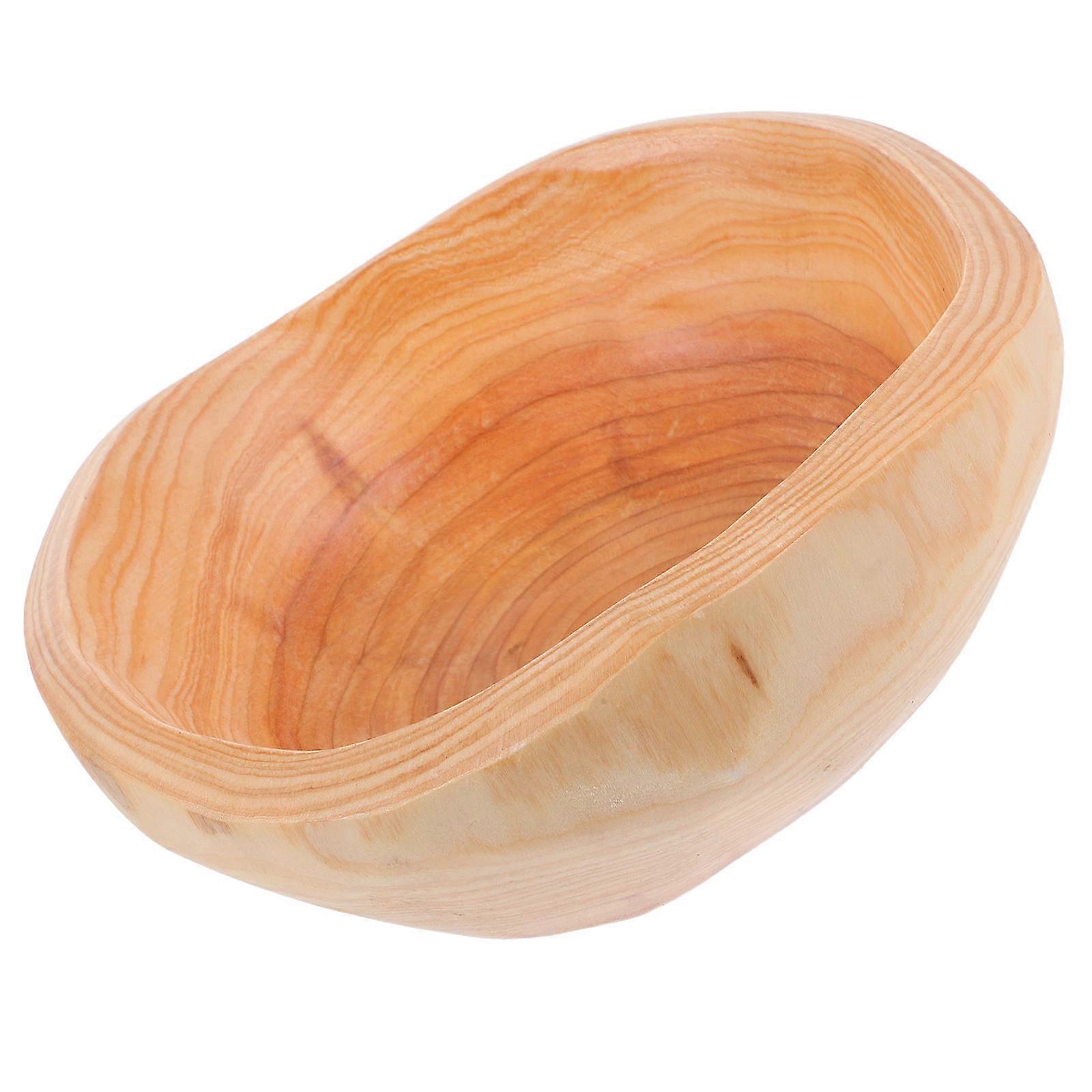 Wooden Fruit Plate for Serving 2Pcs Irregular Snack Trays for Home Use