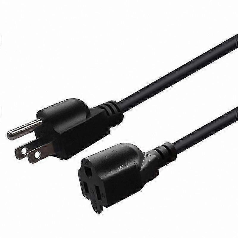Heavy Duty 16AWG AC Power Extension Cord, NEMA 5-15P to NEMA 5-15R-Compatible for Computer Monitor Setup