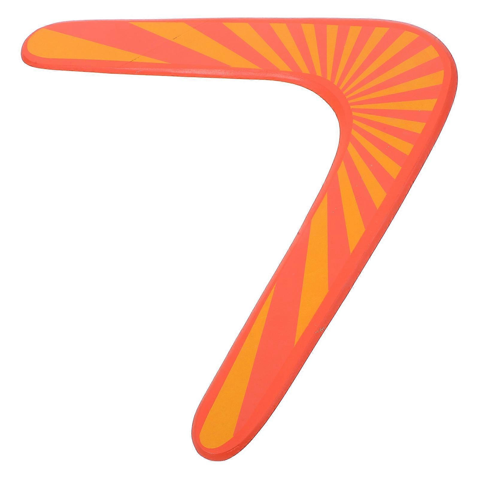 Orange Wooden Boomerangs for Kids with 3Pcs for Easy Throwing Fun