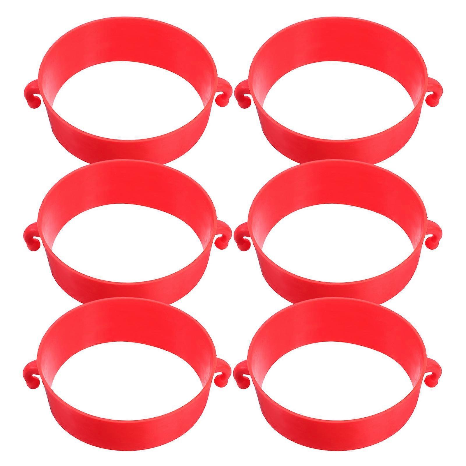 6Pcs Plastic Traffic Cone Connector Kit for Enhanced Road Safety