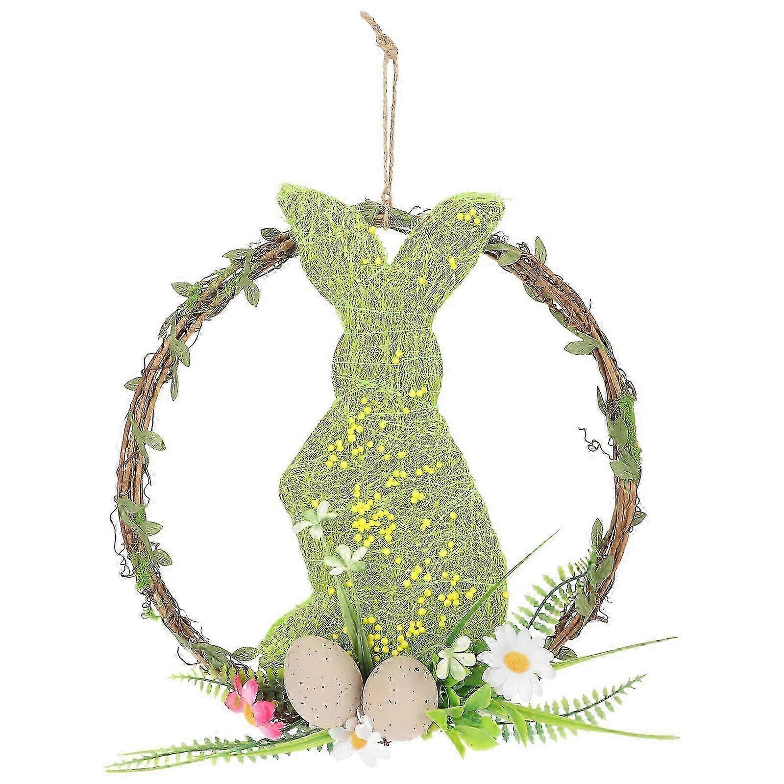 Easter Wreath Artificial Easter Pendant Home Easter Spring Door Hanging Decoration 26s