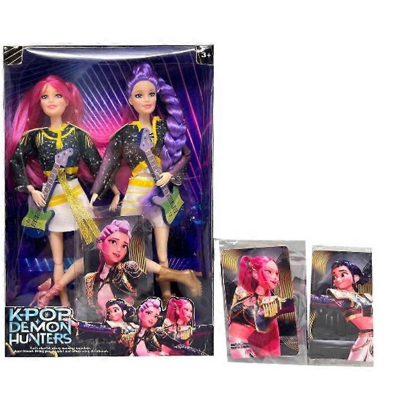 Kpop Demon Hunter Rumi Mira Zoey Action Figure Toy Set High Appearance Level Christmas Gift for Girls Sussy Theme Song set
