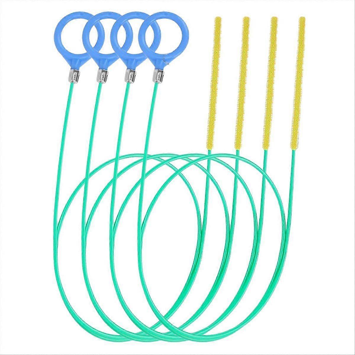 Hair Clog Remover Tool, Anti-Break Metal with Nylon Coating Sink Snake, for Bathroom Sink, Tub, Pi