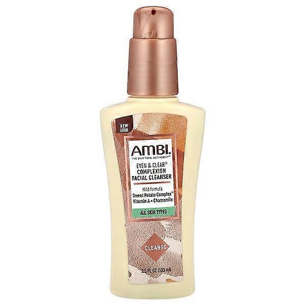 AMBI, Even & ClearÃÂÃÂÃÂÃÂ®, Complexion Facial Cleanser, Fragrance Free, 3.5 fl oz (103 ml)