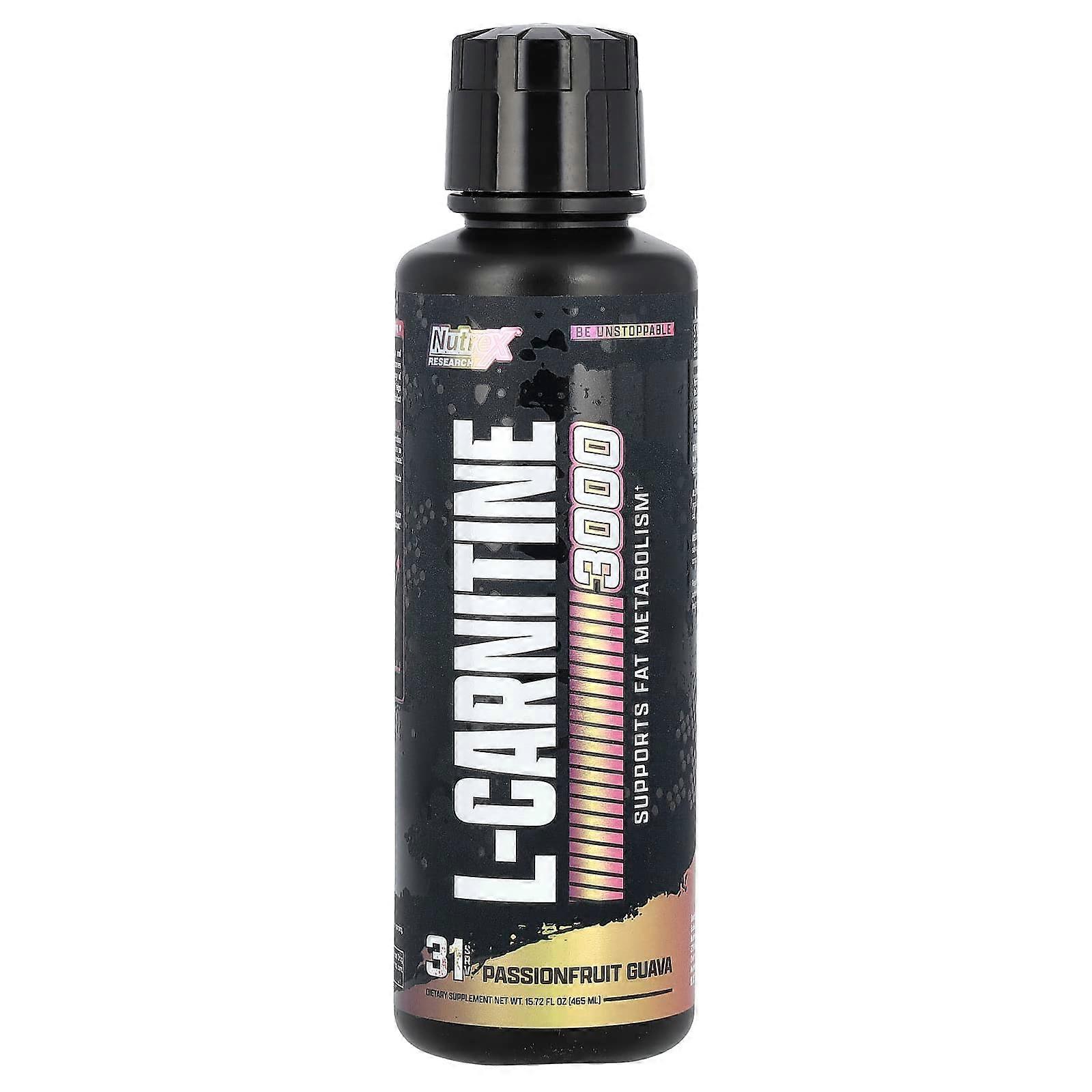 L-Carnitine 3000, Passionfruit Guava, 15.72 fl oz (465 ml)