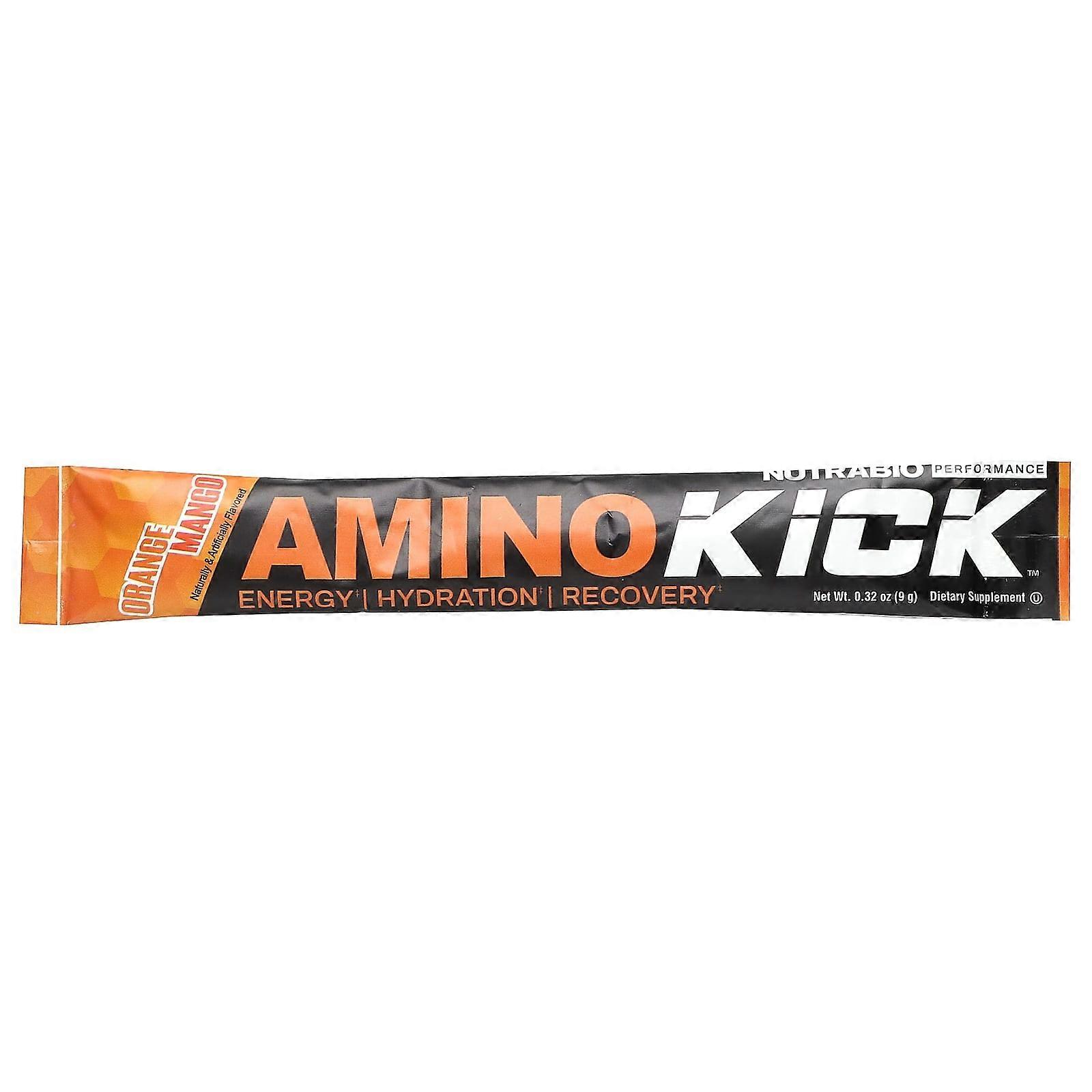 Amino Kick, Orange Mango, 1 Stick Pack, 0.32 oz (9 g)