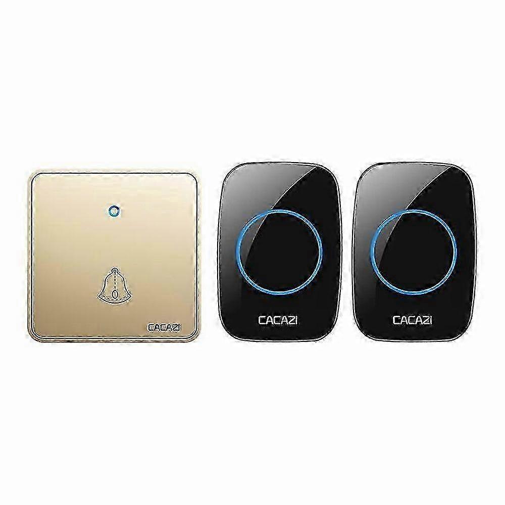 Wireless Digital Remote Control Doorbell 86 Large Button Pager Home Doorbell One-To-Two Pager