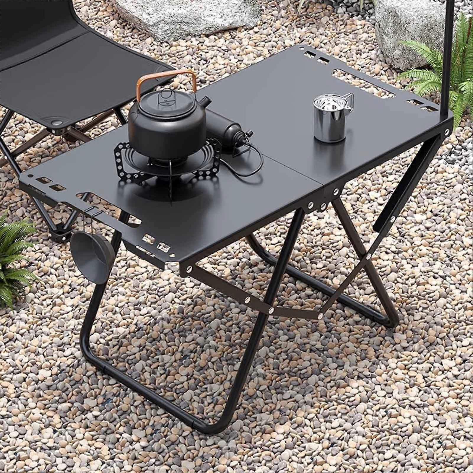 Rectangle Center Folding Small Portable Table For Picnics, Camping, And Party, 59x36x41 Cm, Outdoor Folding Table
