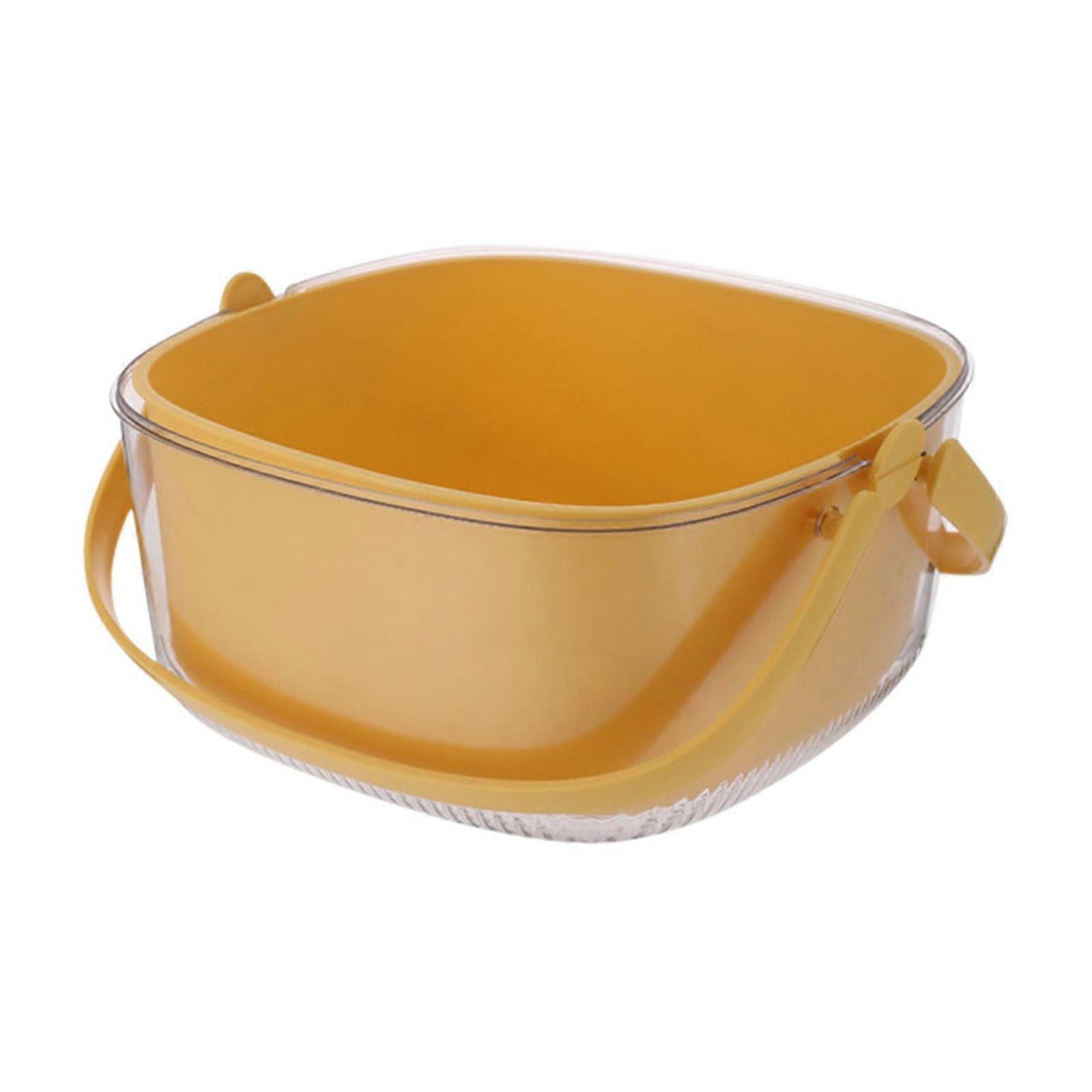 Expandable Fruit Strainer, Double Layer Drainage Basket, Portable Veggie Organizer - Compatible with Kitchen Storage