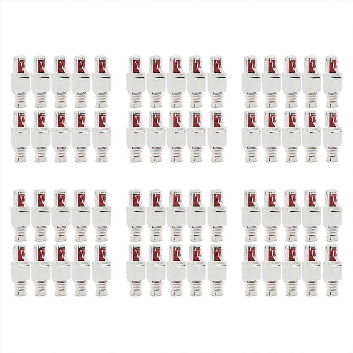 10 x Network Connectors Tool-Free RJ45 CAT6 LAN UTP Cable Plug