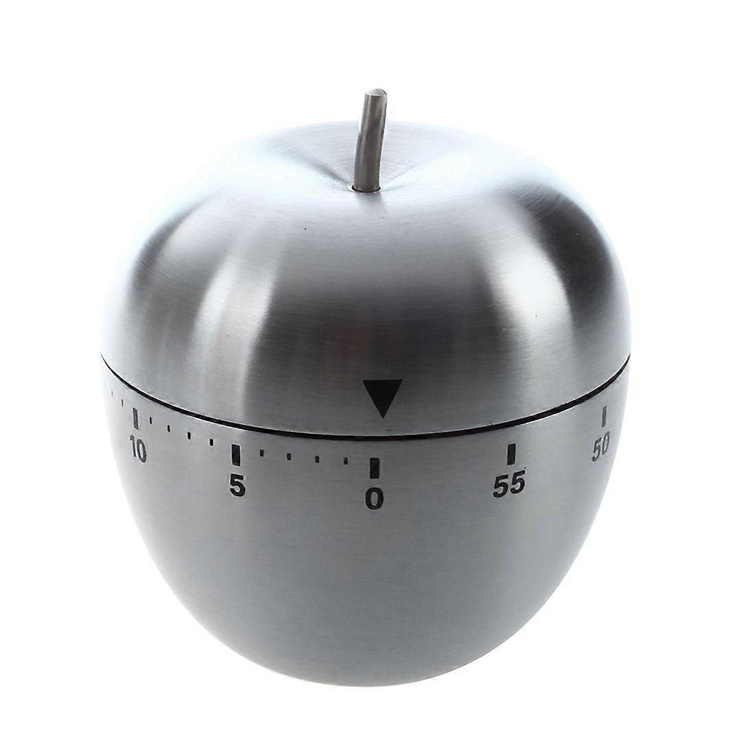 Stainless Steel 60-Minute Countdown Timer Clock Apple-Shape