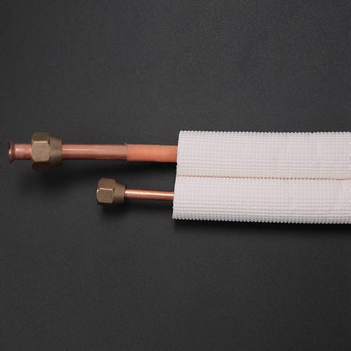 空调双盘管 1/4英寸 3/8英寸 绝缘铝管