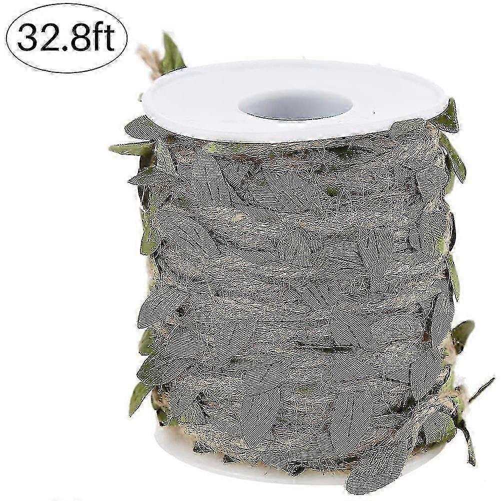 Hot Natural Jute Twine Burlap Leaf Ribbon For Diy Craft, Convenient To Use And Durable Material, Jute Twine Decor Perfect For Safari Jungle Party Dec