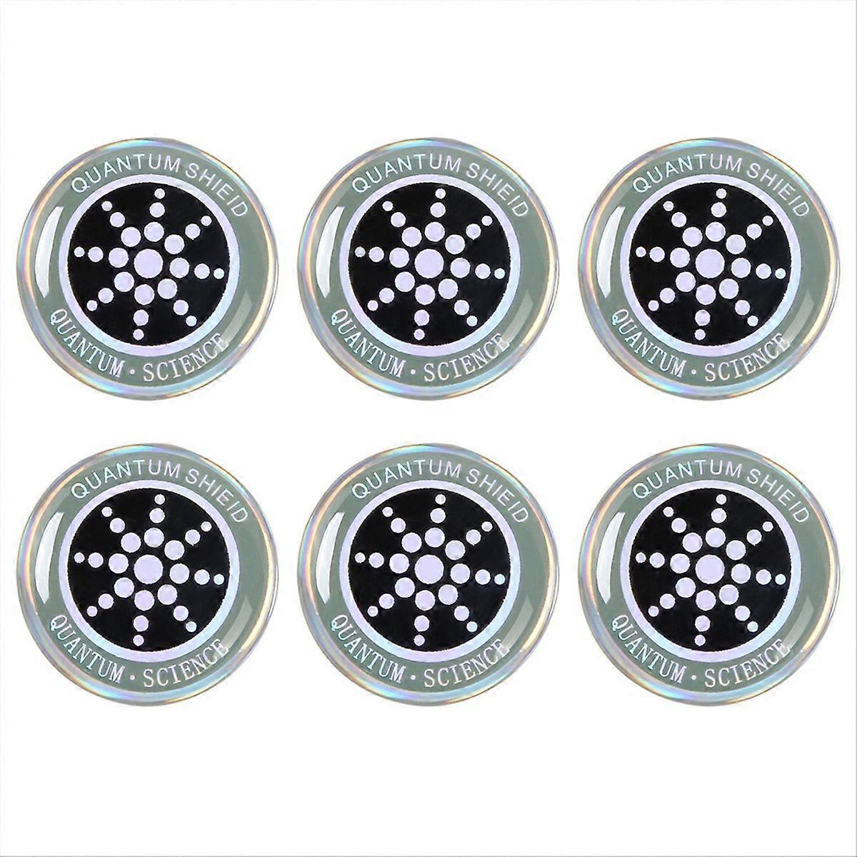 6Pcs Protection Radiation Shield Radiation Protection Sticker Silver