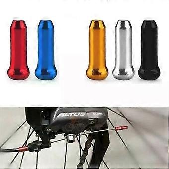 10 piezas de varios colores de aleación de aluminio para palanca de cambios de freno de bicicleta, puntas de cable interior, tapa de extremo de cable, tapa de núcleo de cable, protector de cable