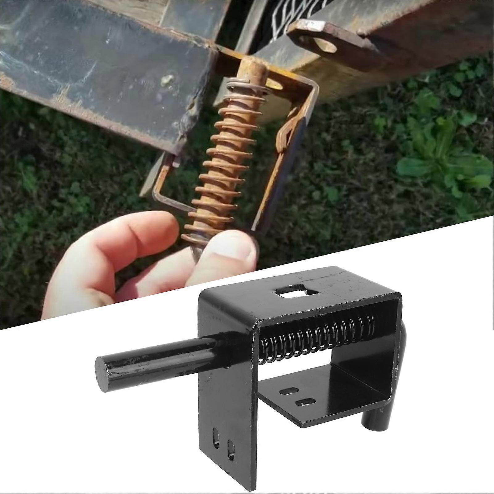 Trailer Gate Spring Latch Reliable Flexible Use Sturdy Metal Trailer Gate Spring Latch Lock for Carry On Trailer 
