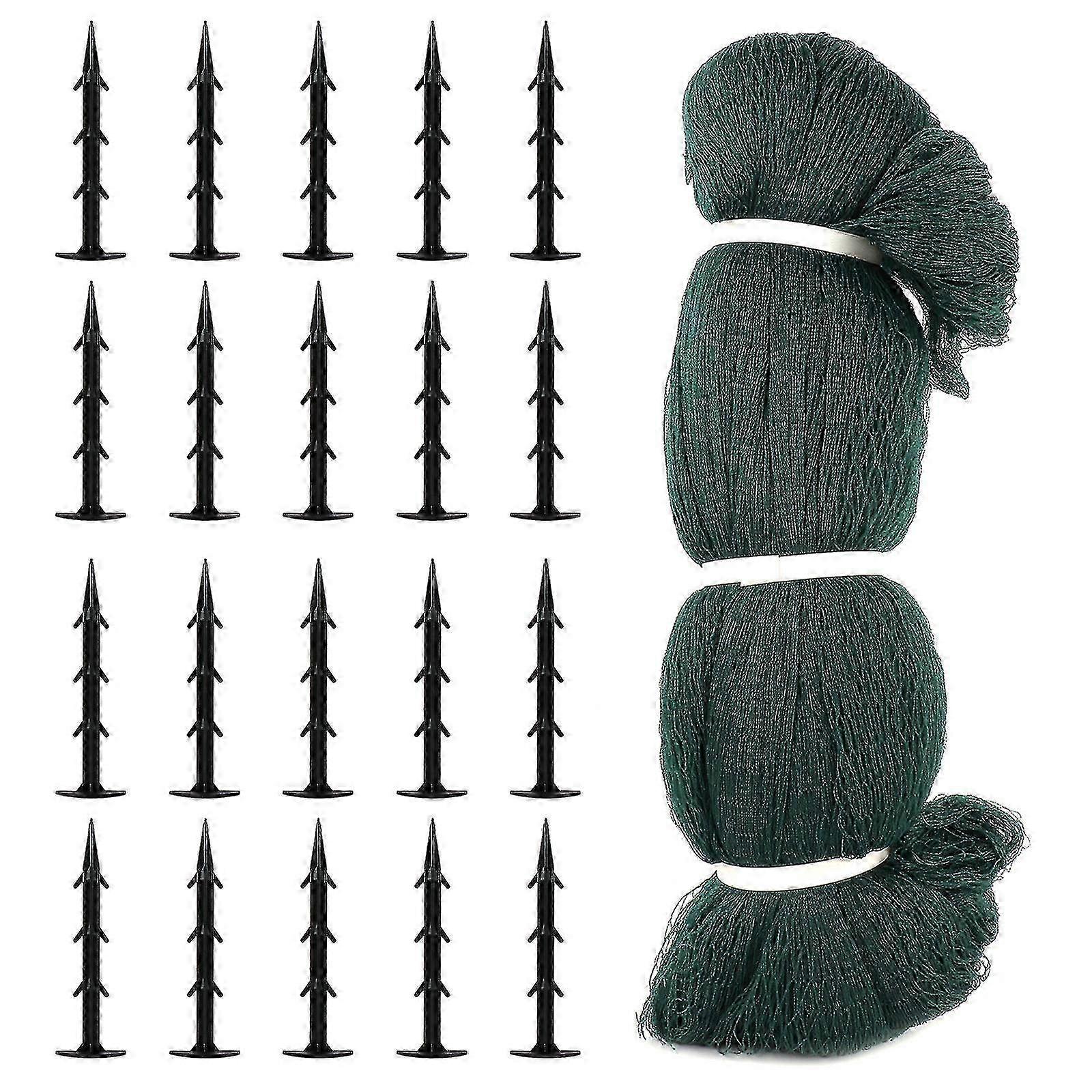 Fish Pond Bird Proof Net, 6*12m With 20 Ground Nails, Protective Cover Heavy Duty Netting Mesh