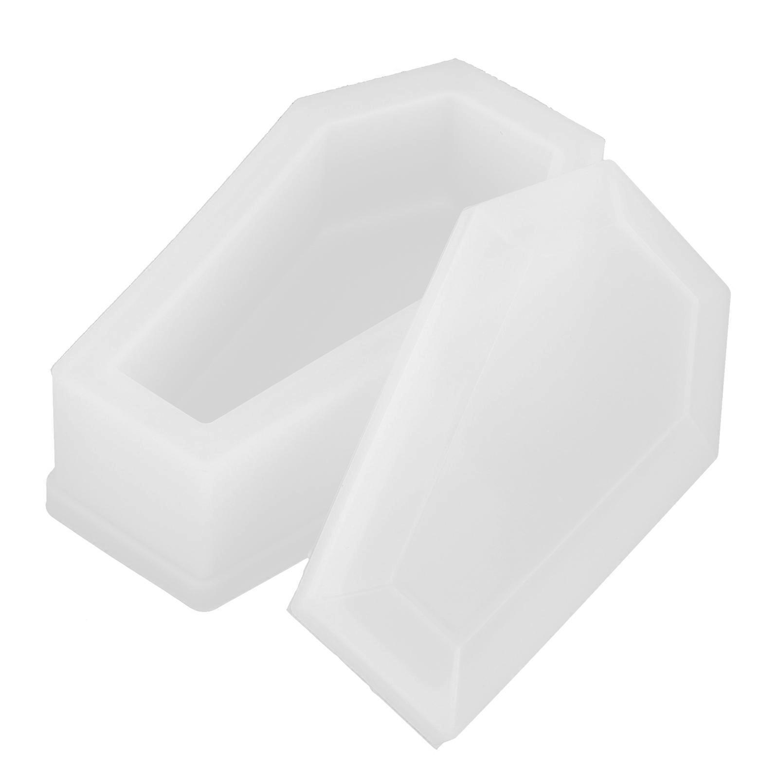 Silicone Mold Coffin Zombie Dark Mirror Vampire Storage Box Epoxy Mold for DIY HandMake