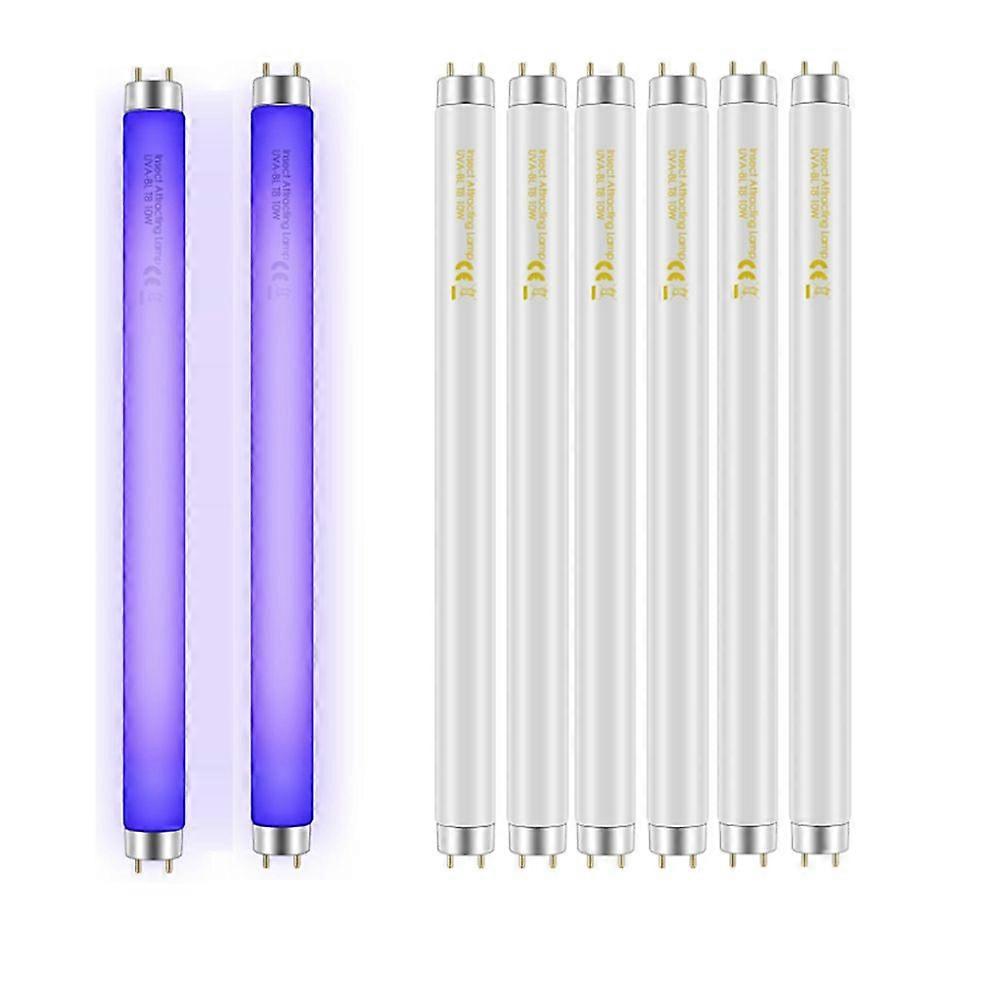 8 pcs bug zapper ampoules de remplacement 10w pour 20w intérieur bug zapper bl t8 f10w 13 pouces tube de lumière