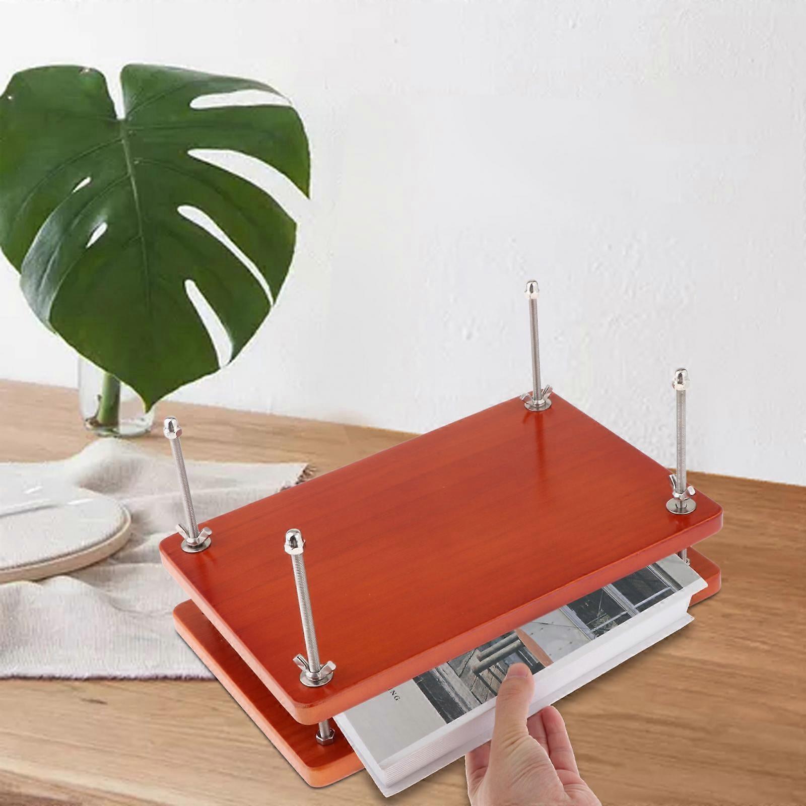 Abbraccia Wooden ,Binding Press,DIY Bookbinding,Binding Machine,Manual Book Binding Tool,Flat Paper Press Machine,for Desktop