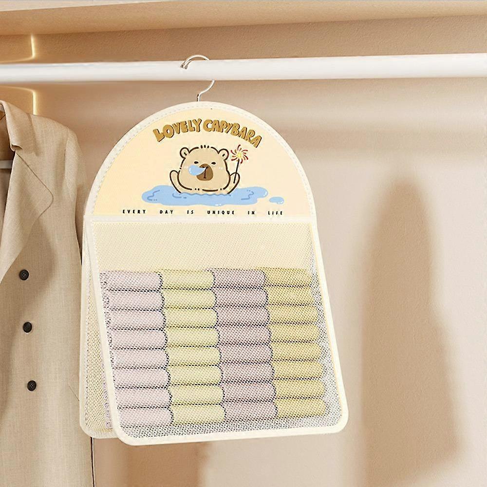 Underwear Socks Storage Hanging Mesh Bag Reusable Sock Storage Hanging Bag Storage Mesh Bag