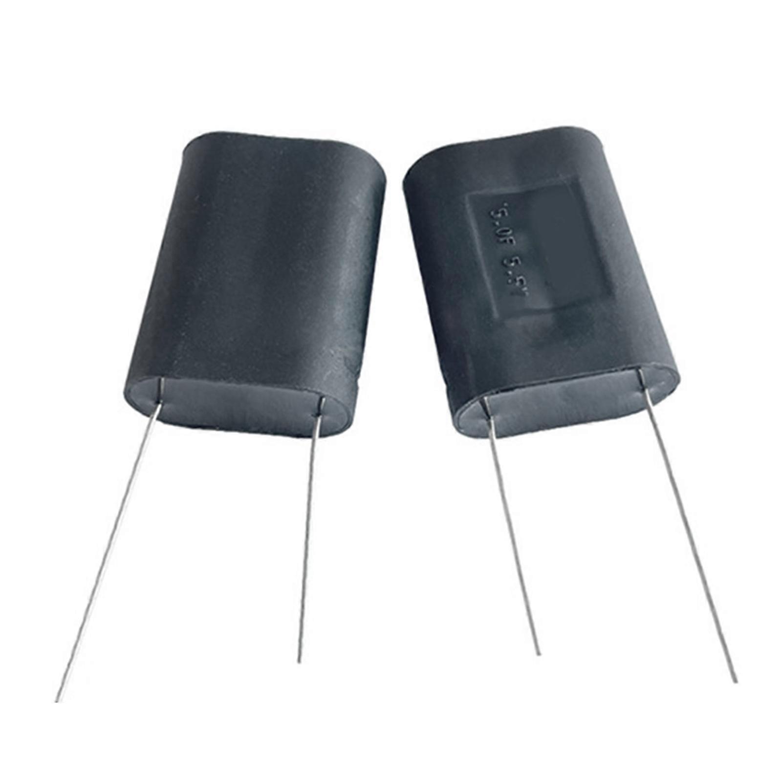 Pack of 2pcs 5.5V 5.0F Compact Super Capacitor Circuit Board Design Stable Power Supply For Electronics Multicolor