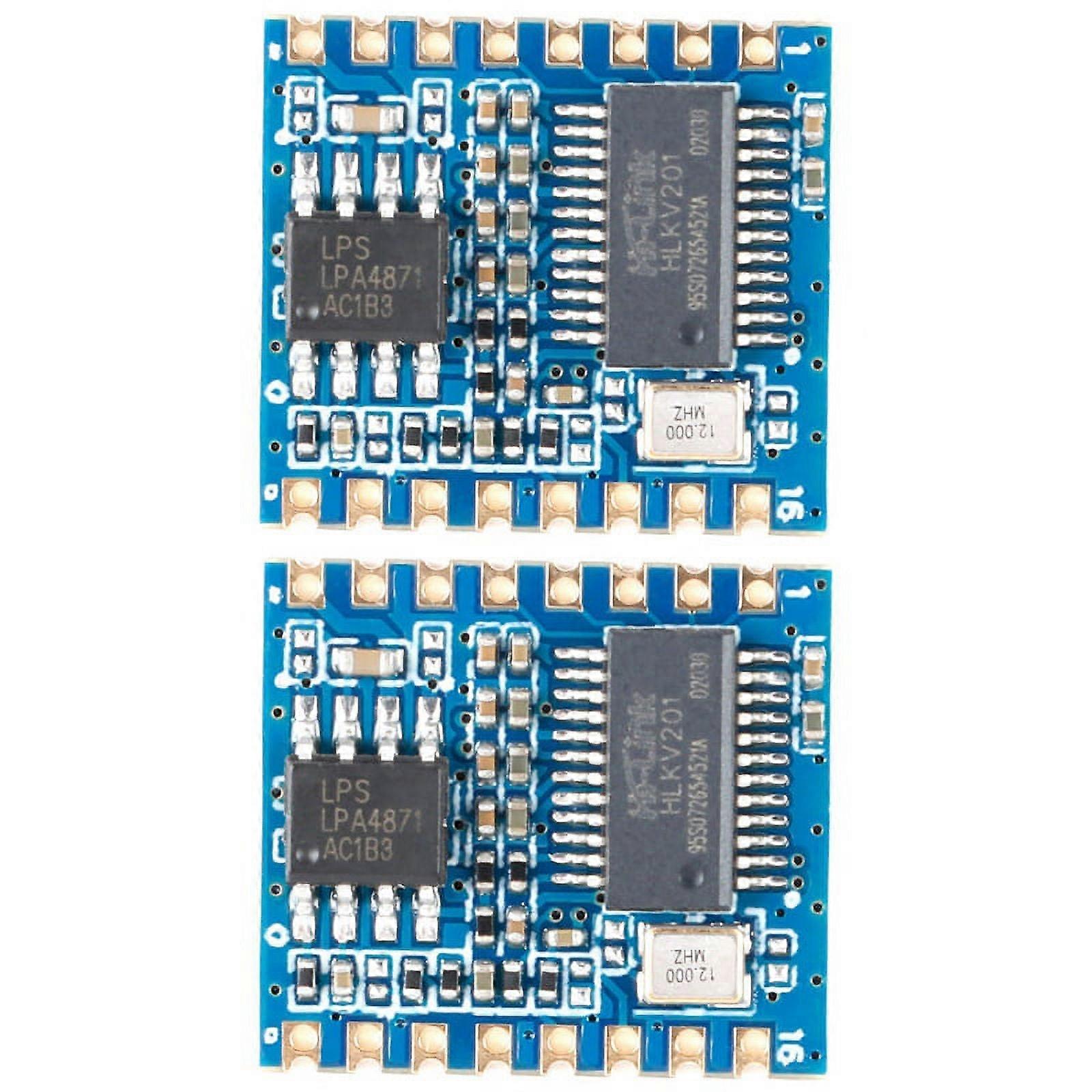 2X /HLK-V20 Smart Voice Recognition Control Board Module Serial Port Module Dual-Mode DIY