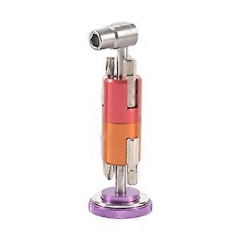 Kit d'outils de réparation invisibles pour vélos en alliage d'aluminium, clé à pédalier haute résistance, outil de réparation portable rouge
