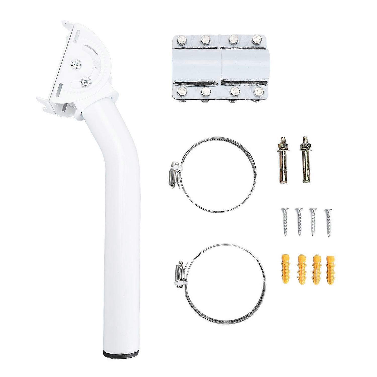 Antenna Pole Mount Adjustable Weather Resistant Wall Roof J Mount Kit for Starlink V2 Rectangular Di