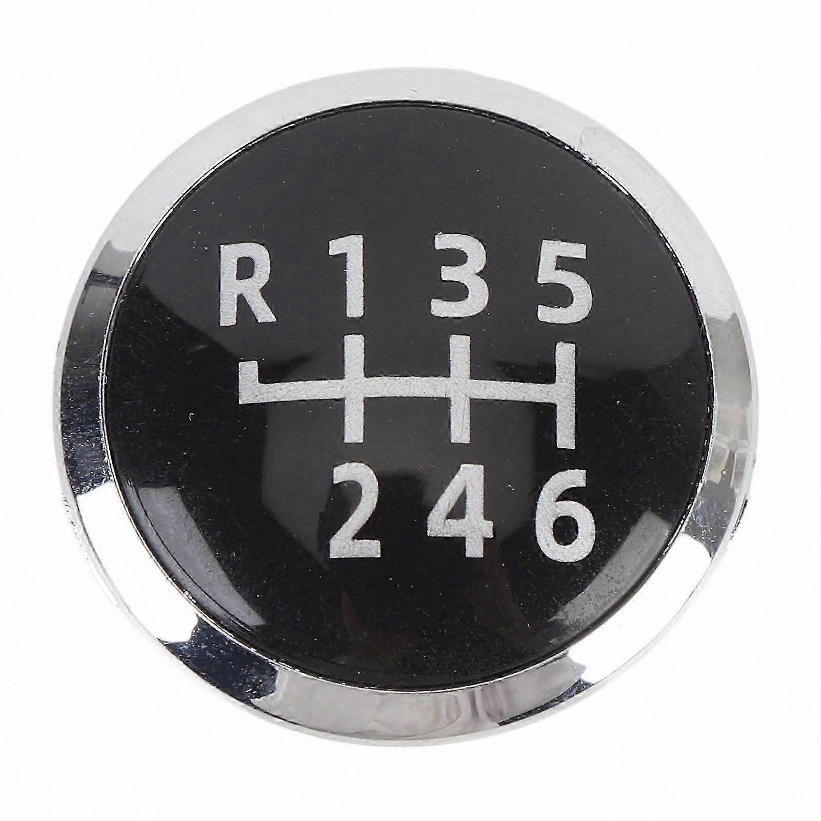 Gear Shift Knob Badge Emblem Cap for 6-Speed Transmission T5 T6 Models 7H5711144D Replacement Part