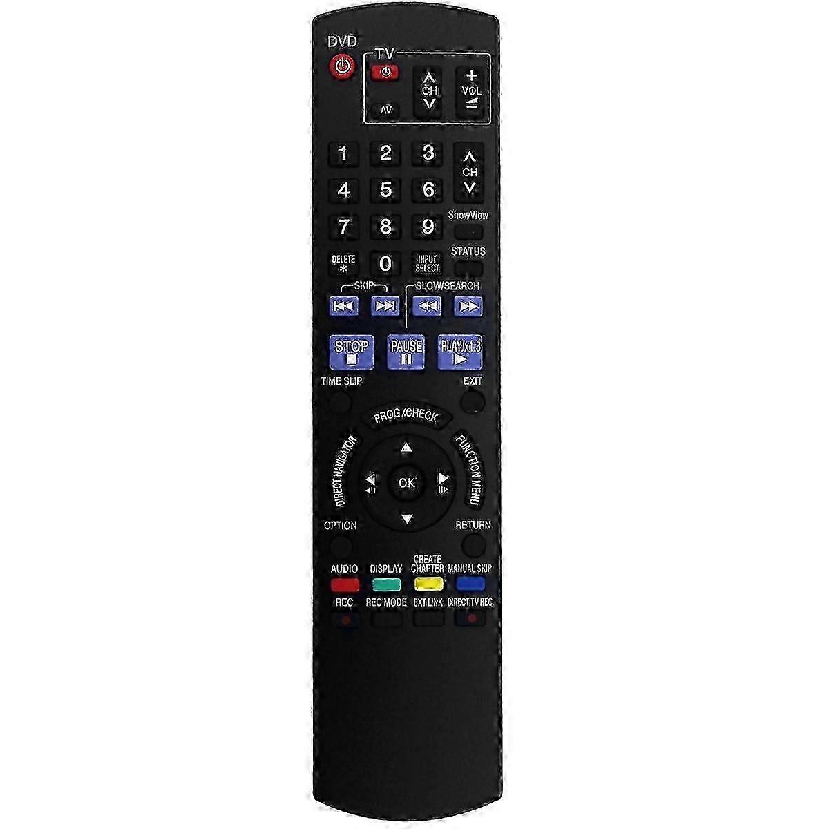 Replace N2QAYB000236 Remote Control for Panasonic DVD Recorder ShowView DMR-EX85 / DMR-EX87 / DMR-EX 0704