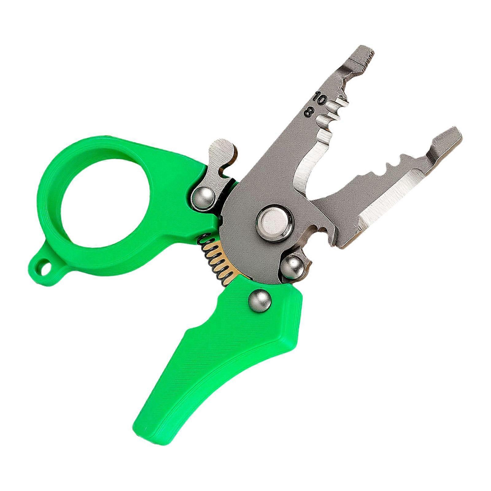 Mini Wire Stripper Tool, Multifunction Fishing Line Cutter, Lure Pliers Multicolor