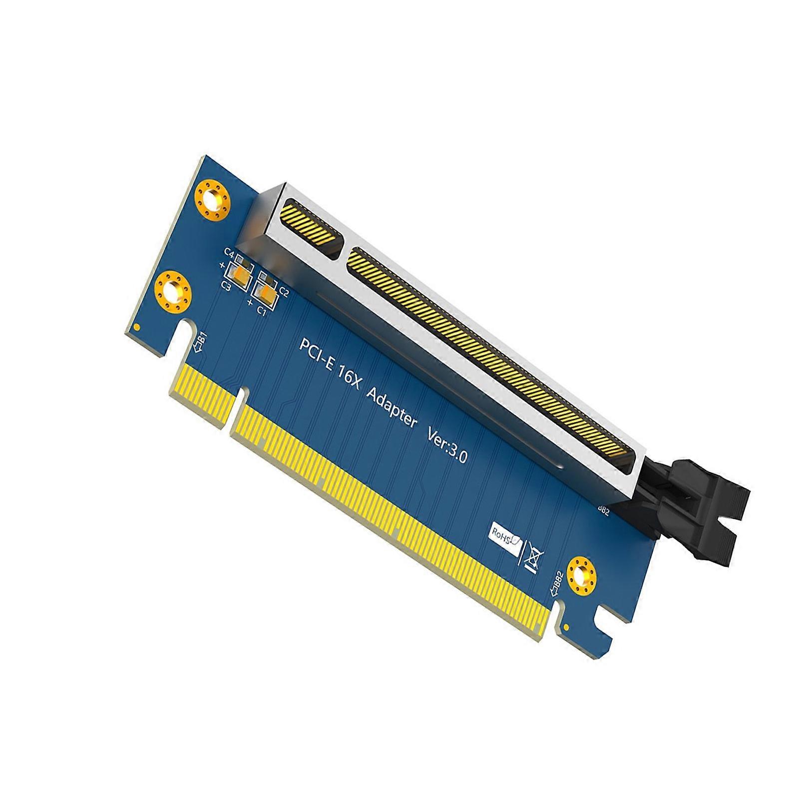 PCIExpress 16X Slot Converter Card With Protective Shielding Cover For Safe Data Transmission Multicolor