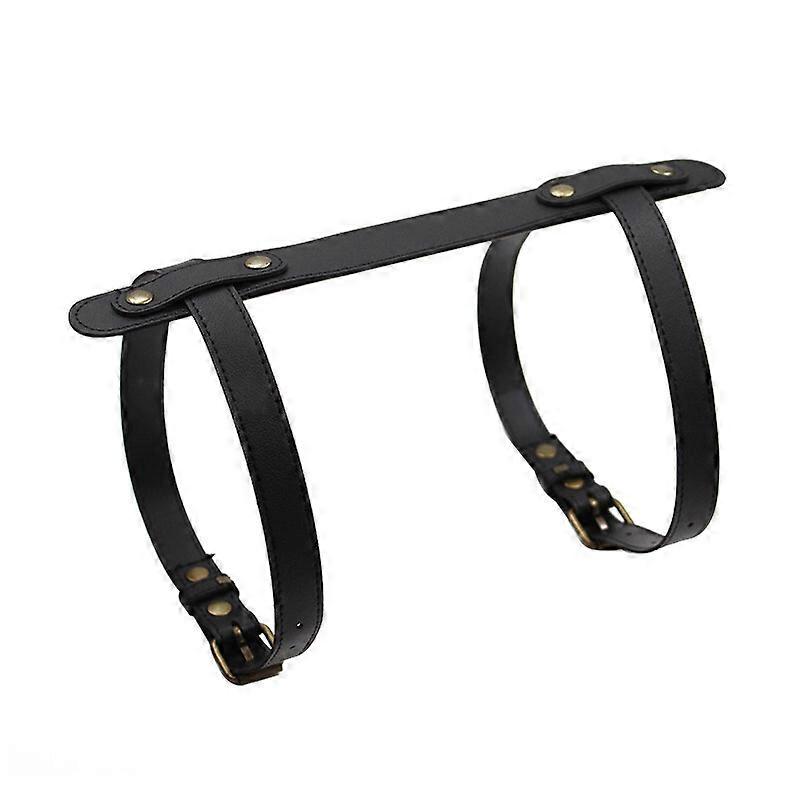 1Pc Adjustable Pu Blanket Carrying Strap Belt With Handle For Picnic Travel