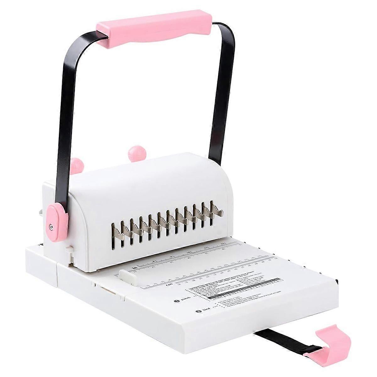 Cinch Book Binding Machine with Slide Ruler Compatible with Wire or Spiral Coils, Make Professional 