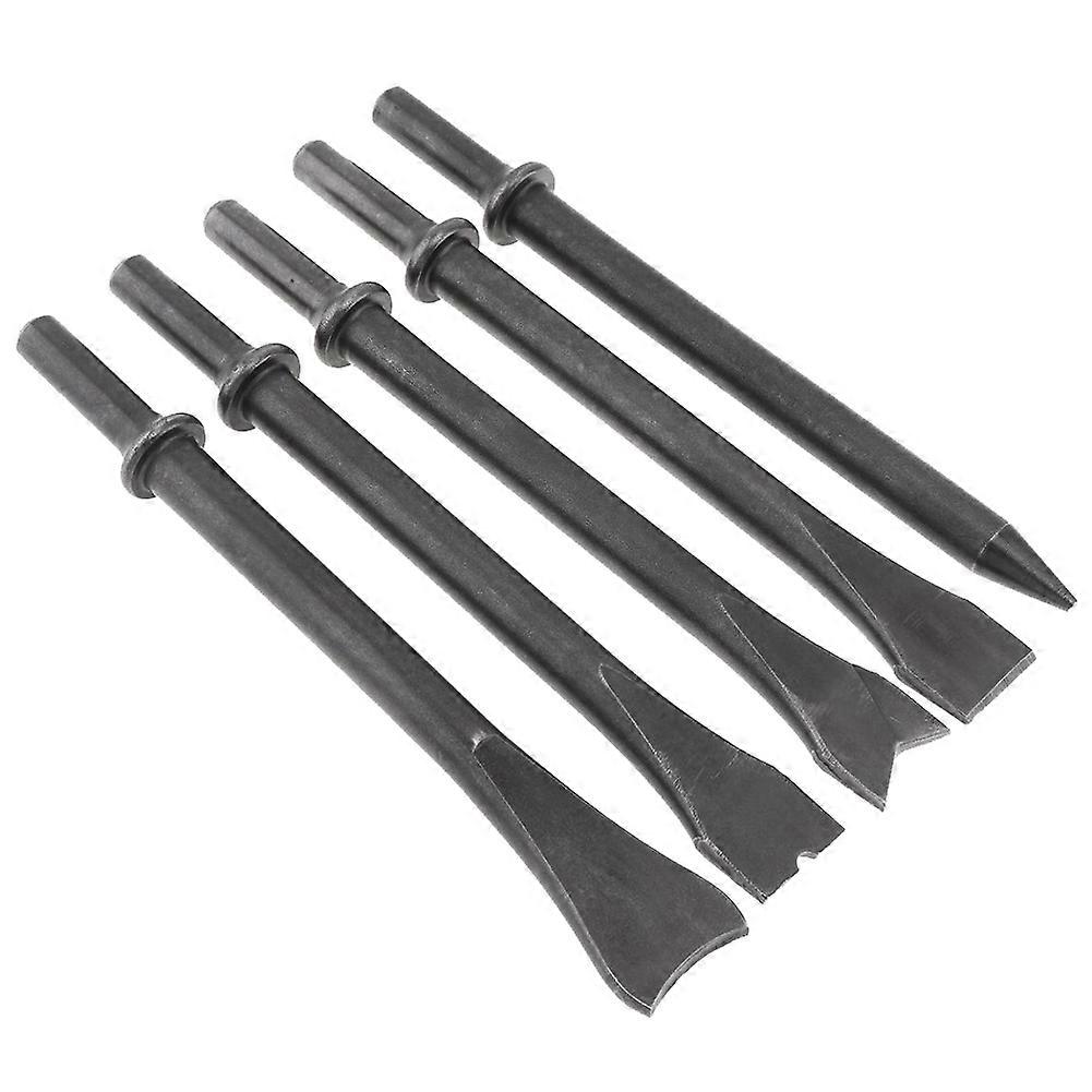 5Pcs/Lot Accessories Hard Steel Solid Long Air Chisel Impact Head Support Pneumatic Tool for Cutting / Rusting Removal