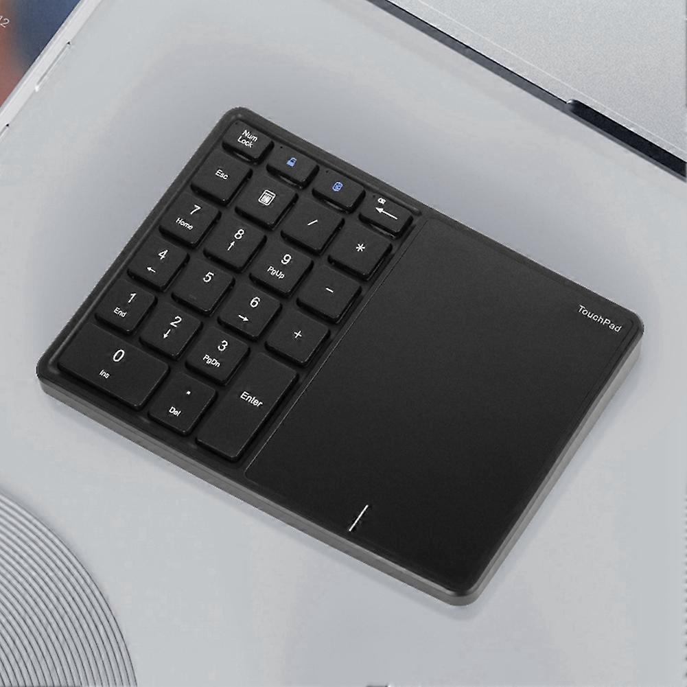 Bluetooth Numeric Keyboard with Touchpad Rechargeable USB Wireless Numeric Keyboard for Android, Windows, IOS