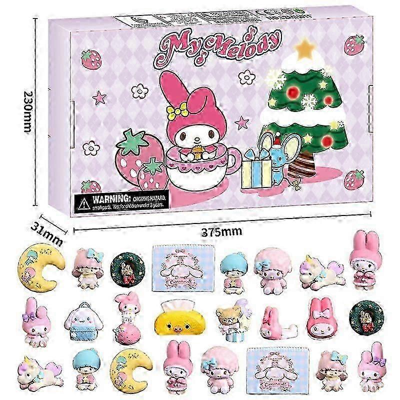 24pcs blind box Christmas advent calendar gift box Minecraft building block toys countdown small ornaments