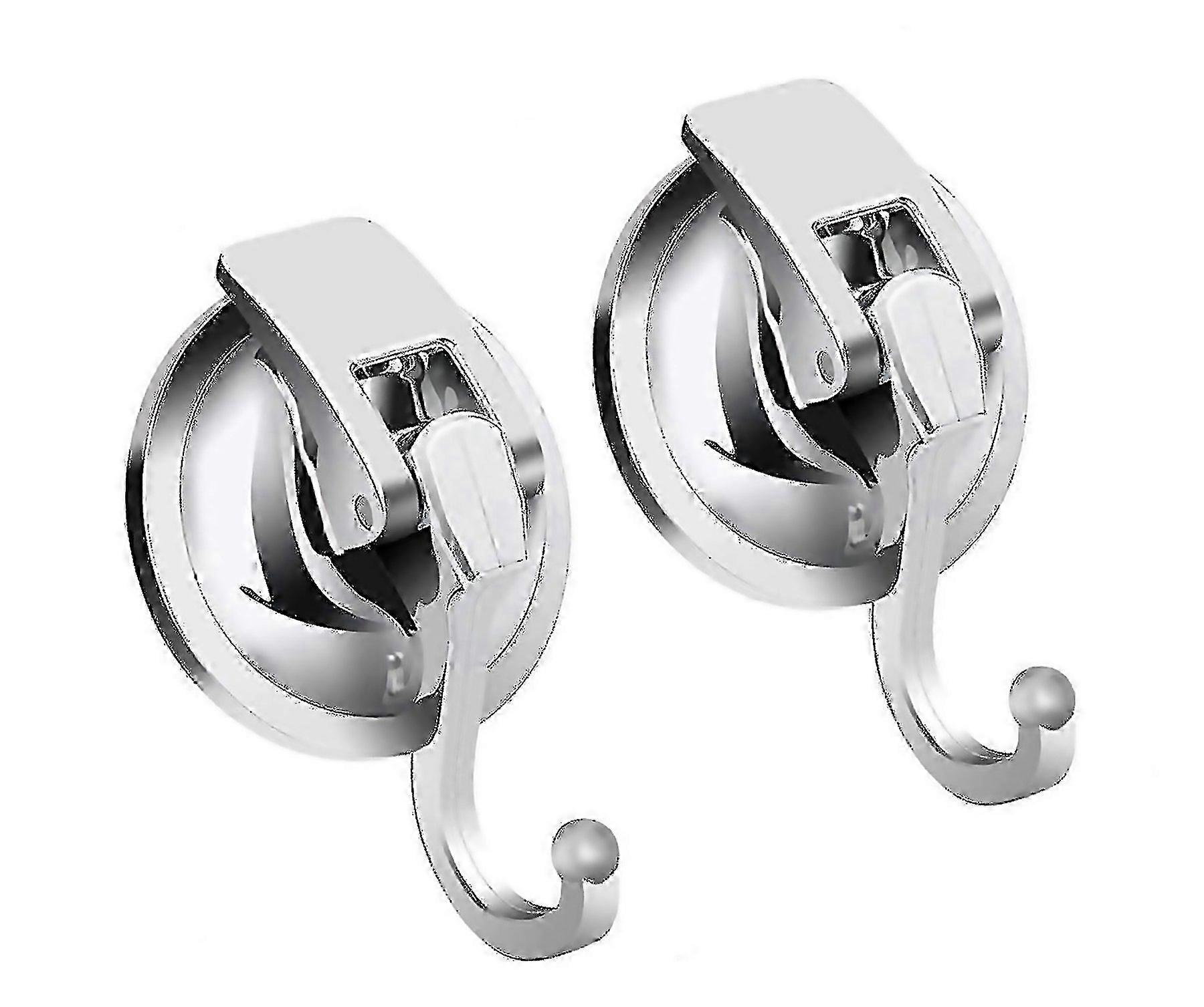 For 2pcs Suction Cup Hooks Heavy Duty Vacuum Suction Cup Wall Door Hooks
