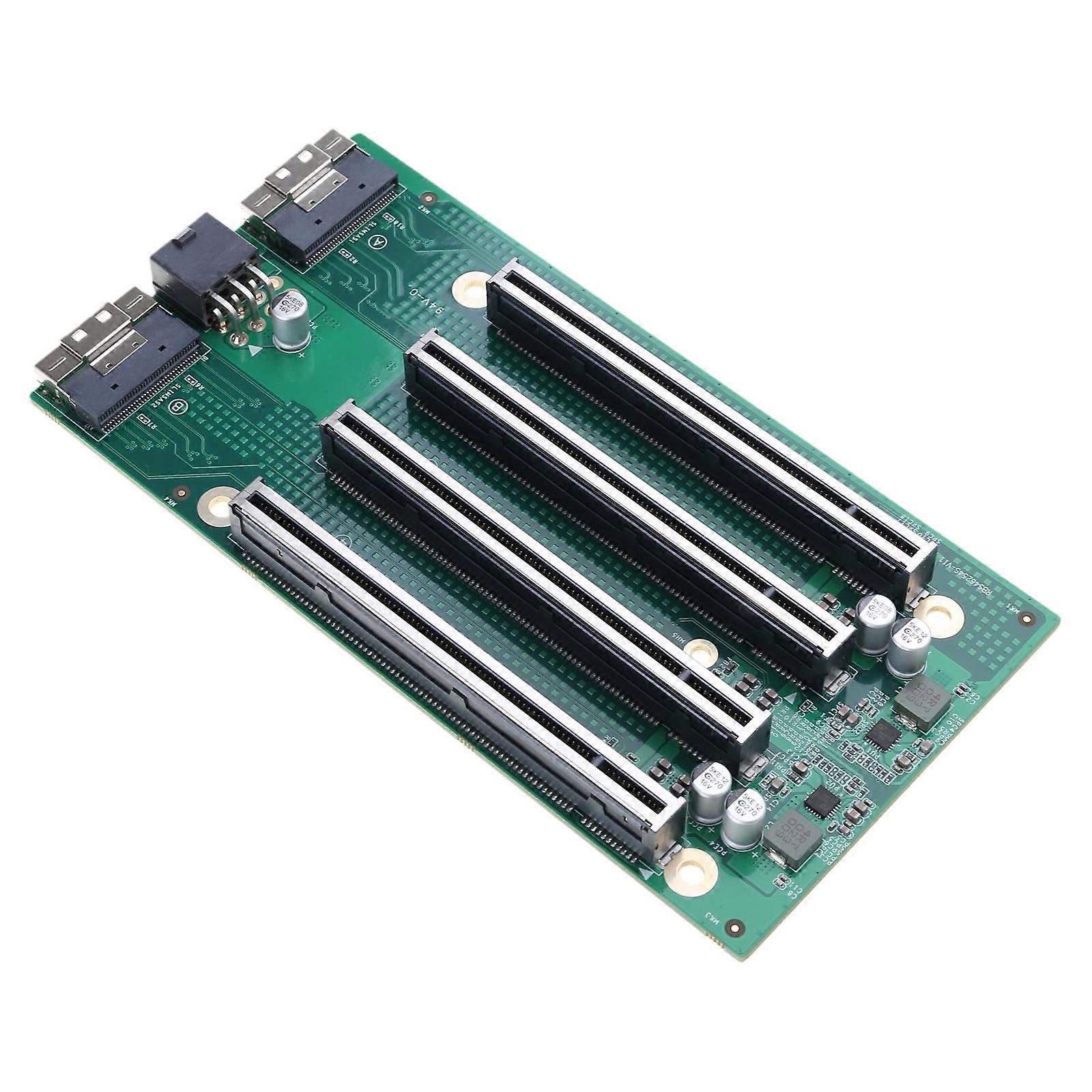 SFF-8654 8i to PCIe 4.0 x4 Extension Card Adapters SFF-8654 8i to PCle x16 Gen4.0 4 Port Extension Card Replacement Multicolor