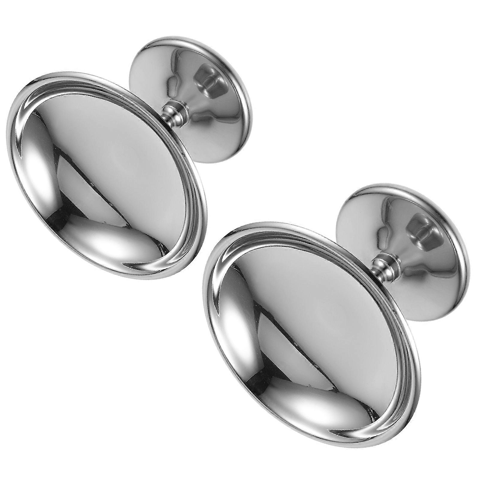 Metal Ice Cream Bowl 2Pcs Footed Salad Serving Cups For Parties Multifunctional Design Safe Handling