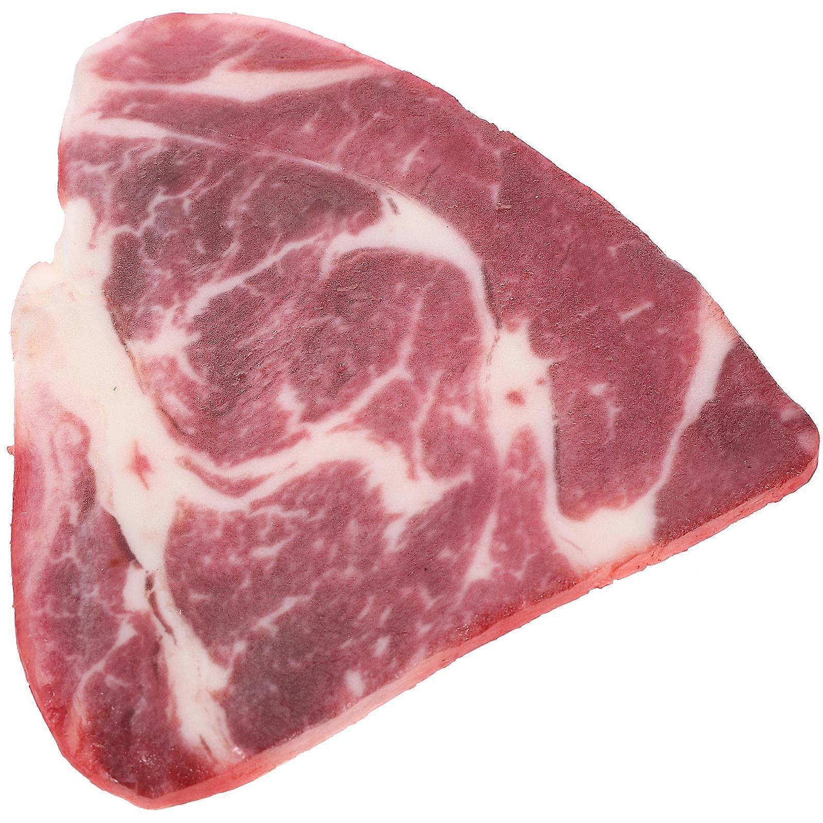 Artificial Food Model Fake Meat Slice for Decoration 4Pcs Pack