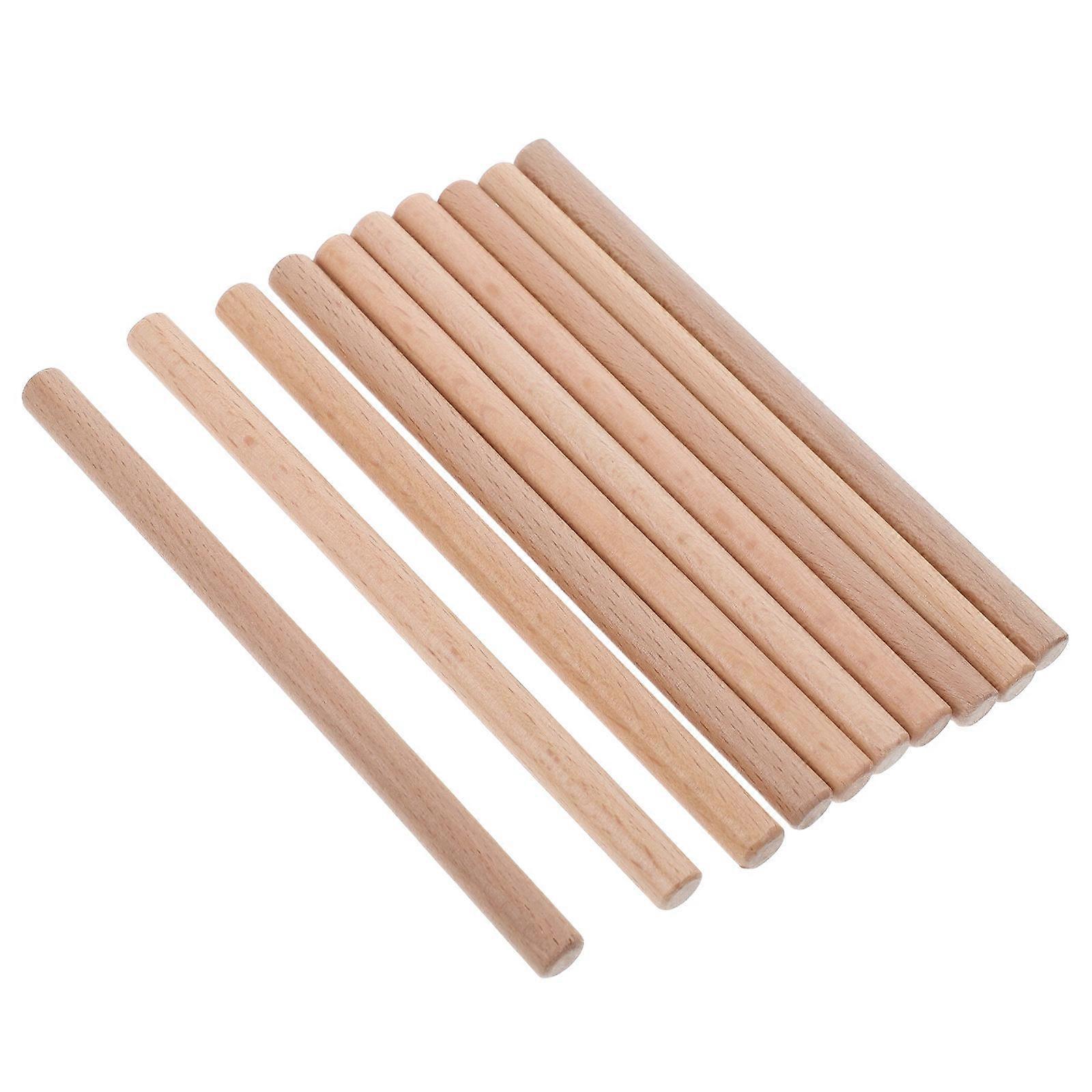 Khaki Wooden Pegboard Hooks 10pcs for Storage Use Durable and Versatile Design Easy Installation