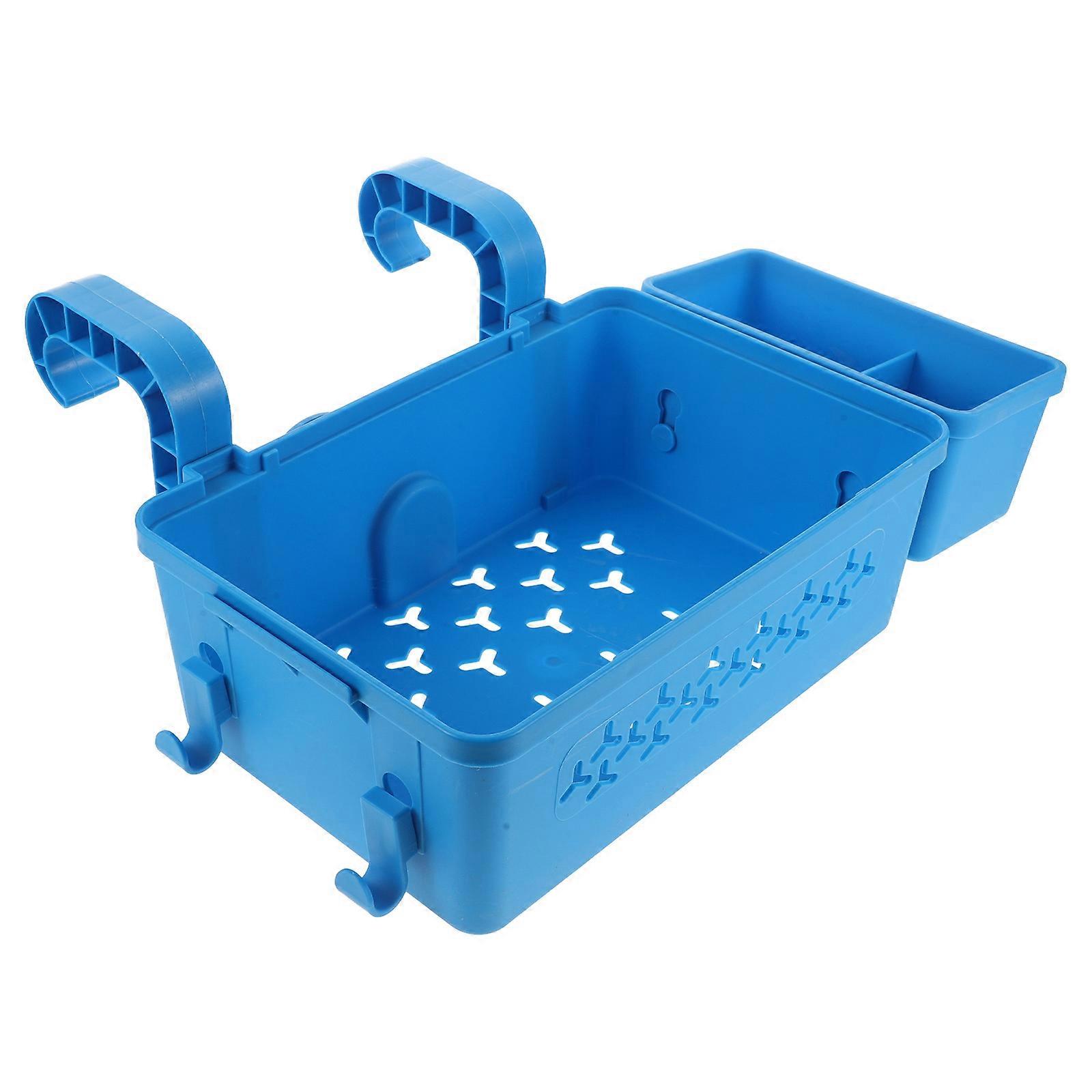 Hanging Storage Basket Durable Plastic Pool Side Storage Holder for Towels