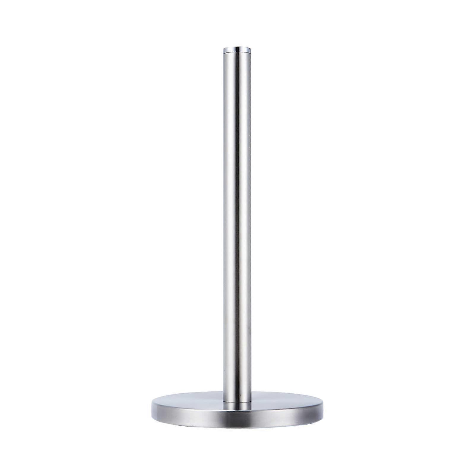 Stainless Steel Paper Towel Holder with Weighted Base, OneHanded Tear, RustResistant Countertop